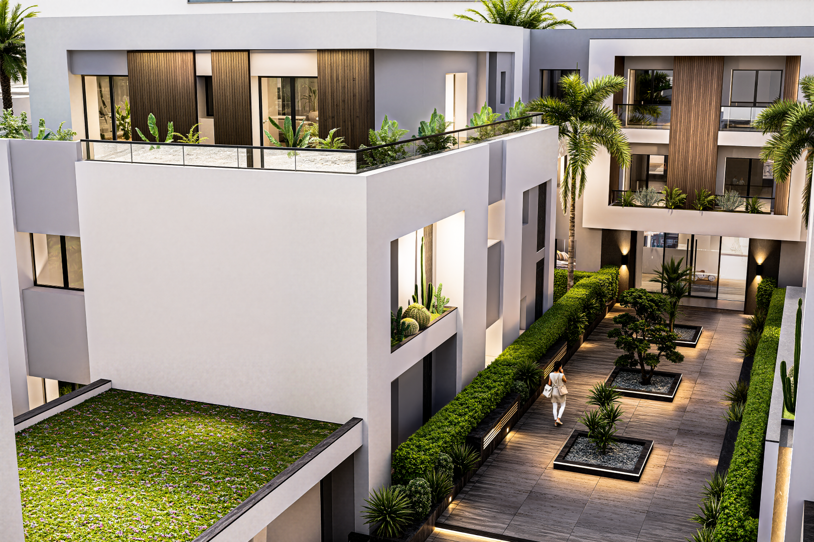 Le Carré Blanc Luna Garden Soukra Tunis Tunisie S+1 S+2 S+3 S+0 Duplex4